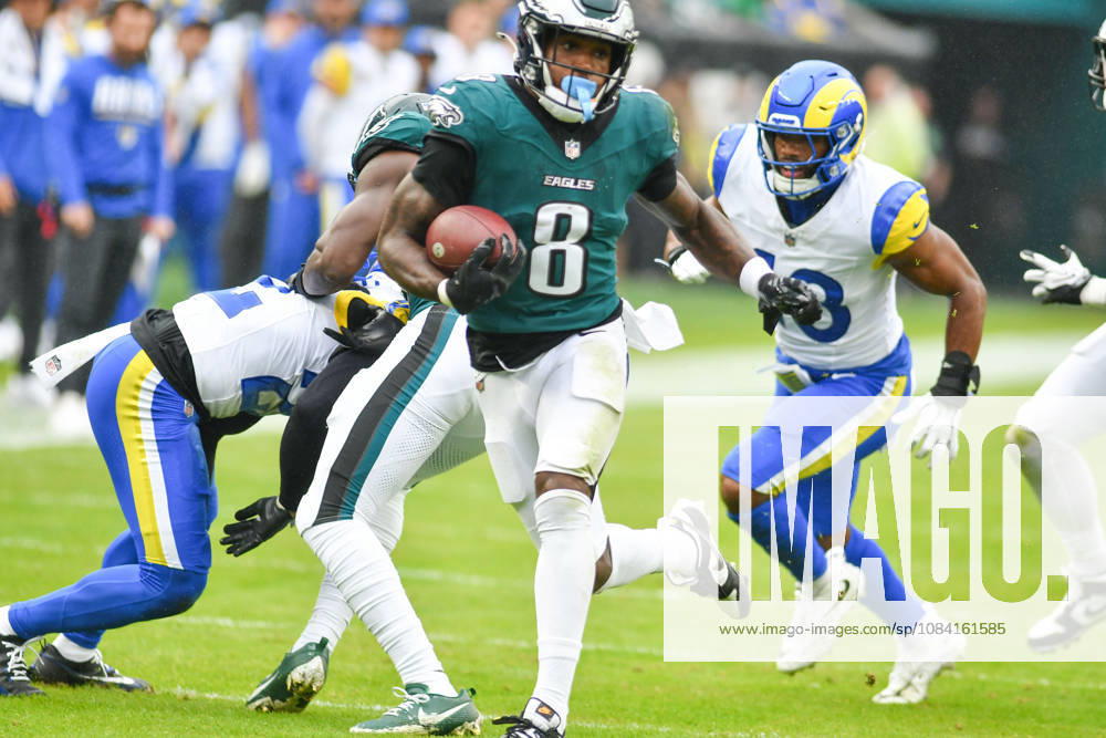 Philadelphia Eagles RB TANK BIGSBY (8) in action during the game against the LA Rams at Lincoln Financial Field Philadelphia United States - ZUMArf1_ 20261004_zaf_rf1_016