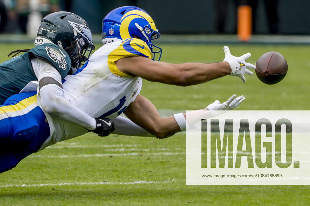 NFL, American Football Herren, USA 2026: Rams Vs Eagles OCT 04 October 4, 2026, Philadelphia, Pa, USA: Oct 4, 2026; Philadelphia, PA, USA;Los Angeles Rams wide receiver Puka Nacua (12) extends and just misses a pass during the Rams 24-20 win against the Eagles at Lincoln Financial Field. Mandatory Credit: Scott Serio-Cal Media(Credit Image: Scott Serio Cal Sport Media) Philadelphia Pa USA