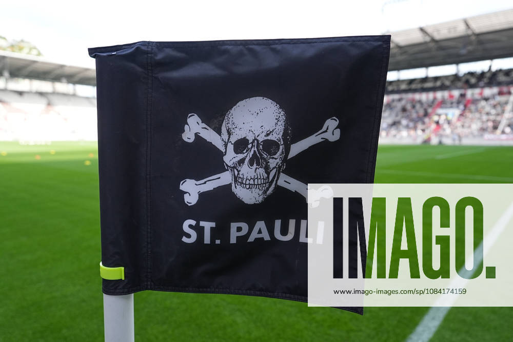 Men s, Soccer, Friendly Match, FC St. Pauli vs. Borussia Mönchengladbach, 2026–2027 Season, Millerntor Stadium, FC St. Pauli corner flag. DFB regulations prohibit any use of photographs as image sequences and or quasi-video.