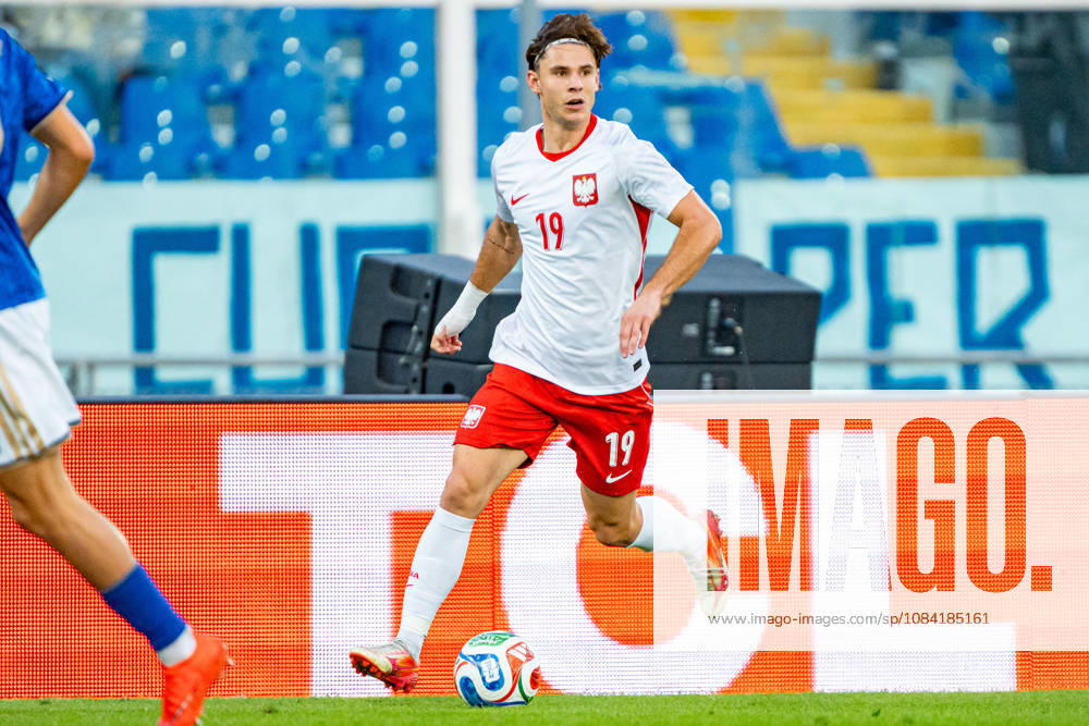 Marcel Krajewski seen during U21, U 21 U 21 U 21 U 21 2027 EURO Qualifying, EM, Europameisterschaft EM, Europameisterschaft EM, Europameisterschaft EM, Europameisterschaft game between national teams of Italy and Poland (Kazimierz Koper Ball Raw Images) Pescara Stadio Adriatico Italy
