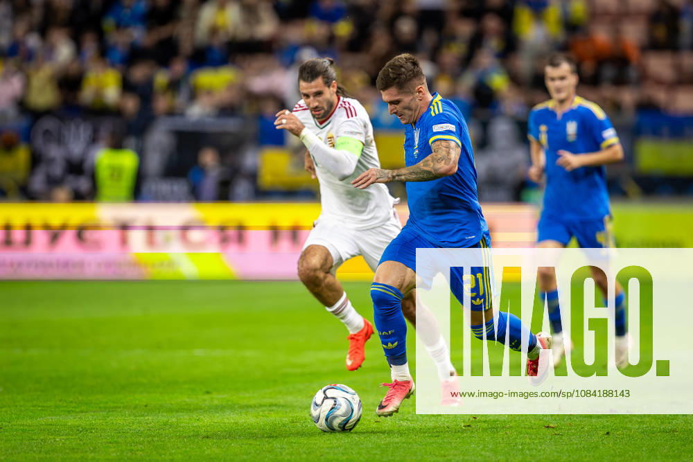 UKRAINE - HUNGARY Vladyslav Veleten of Ukraine and Polissya Zhytomyr during UEFA Nations League - League B - Group B2 - Matchday 4 - football match between Ukraine and Hungary. Anton Malatinsky Stadium, City Arena, Trnava, Slovakia, October 05, 2026. Photo by Branislav Racko