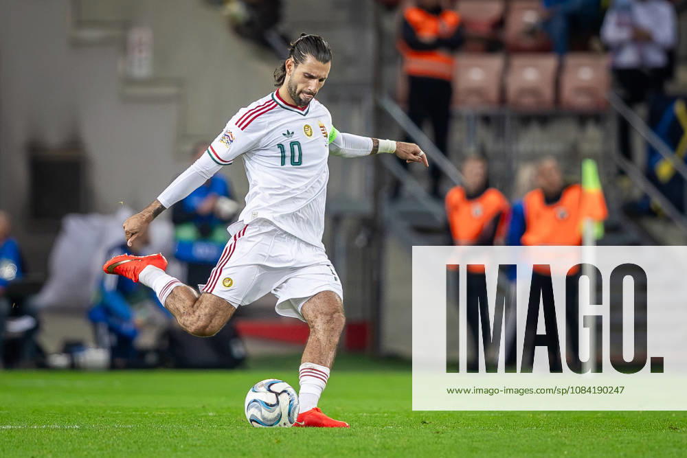 UKRAINE - HUNGARY Dominik Szoboszlai of Hungary and Liverpool during UEFA Nations League - League B - Group B2 - Matchday 4 - football match between Ukraine and Hungary. Anton Malatinsky Stadium, City Arena, Trnava, Slovakia, October 05, 2026. Photo by Branislav Racko