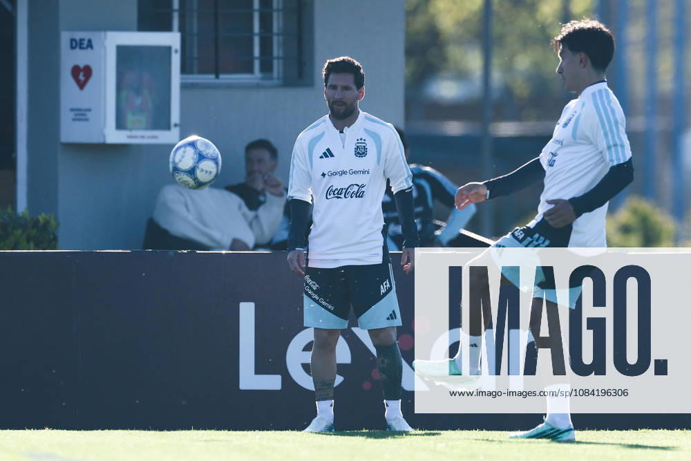 Argentina’s forward Lionel Messi takes part in a training session at the AFA (Argentine Football Association) training center in Ezeiza, Buenos Aires Province, on October 5, 2026, ahead of the upcoming friendly soccer matches against the Benin national team. Lionel Messi took part in the final training session of his professional career with the Argentine national team before his farewell match. Photo by Alejandro Pagni PHOTOxPHOTO