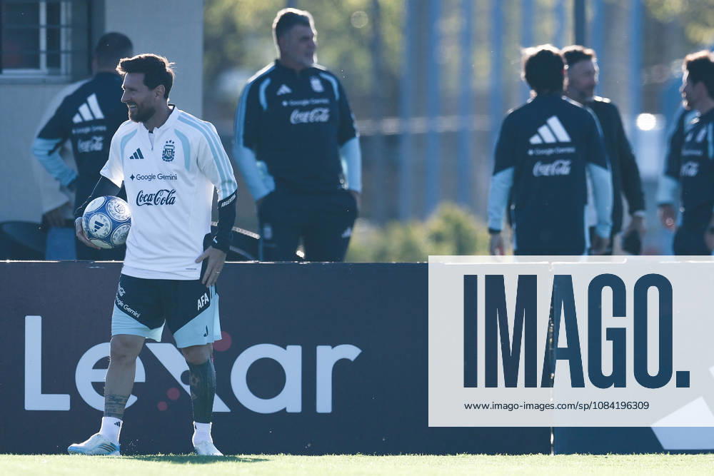 Argentina’s forward Lionel Messi takes part in a training session at the AFA (Argentine Football Association) training center in Ezeiza, Buenos Aires Province, on October 5, 2026, ahead of the upcoming friendly soccer matches against the Benin national team. Lionel Messi took part in the final training session of his professional career with the Argentine national team before his farewell match. Photo by Alejandro Pagni PHOTOxPHOTO
