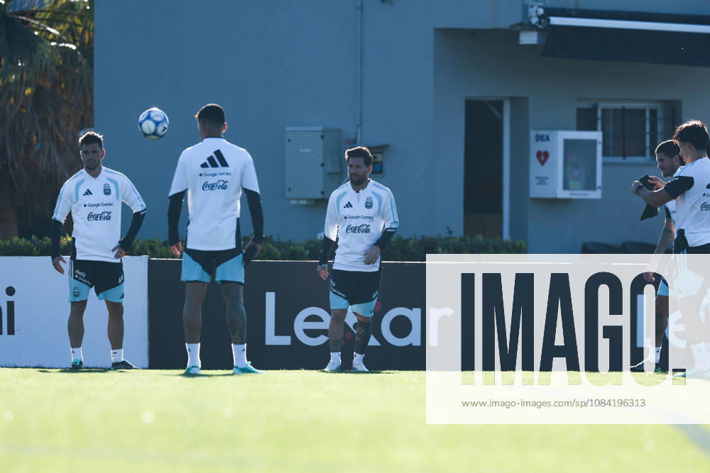 Argentina’s forward Lionel Messi takes part in a training session at the AFA (Argentine Football Association) training center in Ezeiza, Buenos Aires Province, on October 5, 2026, ahead of the upcoming friendly soccer matches against the Benin national team. Lionel Messi took part in the final training session of his professional career with the Argentine national team before his farewell match. Photo by Alejandro Pagni PHOTOxPHOTO