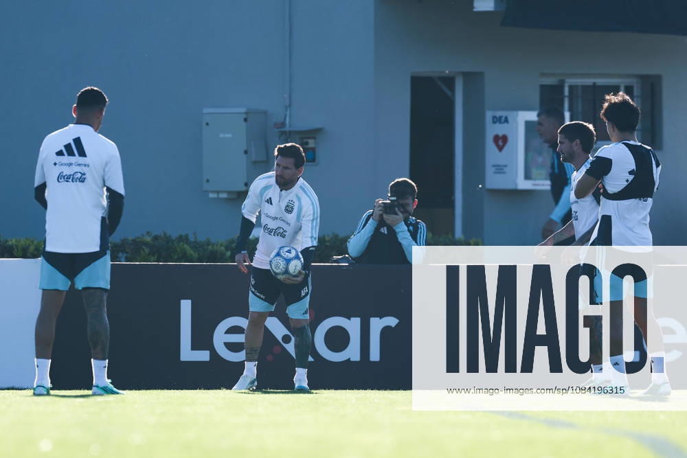 Argentina’s forward Lionel Messi takes part in a training session at the AFA (Argentine Football Association) training center in Ezeiza, Buenos Aires Province, on October 5, 2026, ahead of the upcoming friendly soccer matches against the Benin national team. Lionel Messi took part in the final training session of his professional career with the Argentine national team before his farewell match. Photo by Alejandro Pagni PHOTOxPHOTO