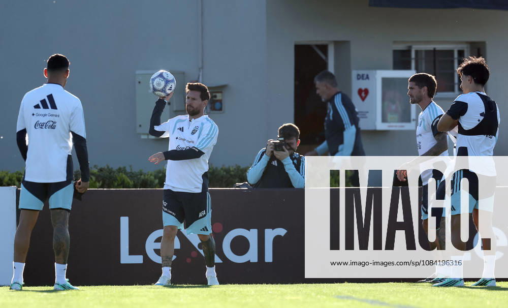 Argentina’s forward Lionel Messi takes part in a training session at the AFA (Argentine Football Association) training center in Ezeiza, Buenos Aires Province, on October 5, 2026, ahead of the upcoming friendly soccer matches against the Benin national team. Lionel Messi took part in the final training session of his professional career with the Argentine national team before his farewell match. Photo by Alejandro Pagni PHOTOxPHOTO