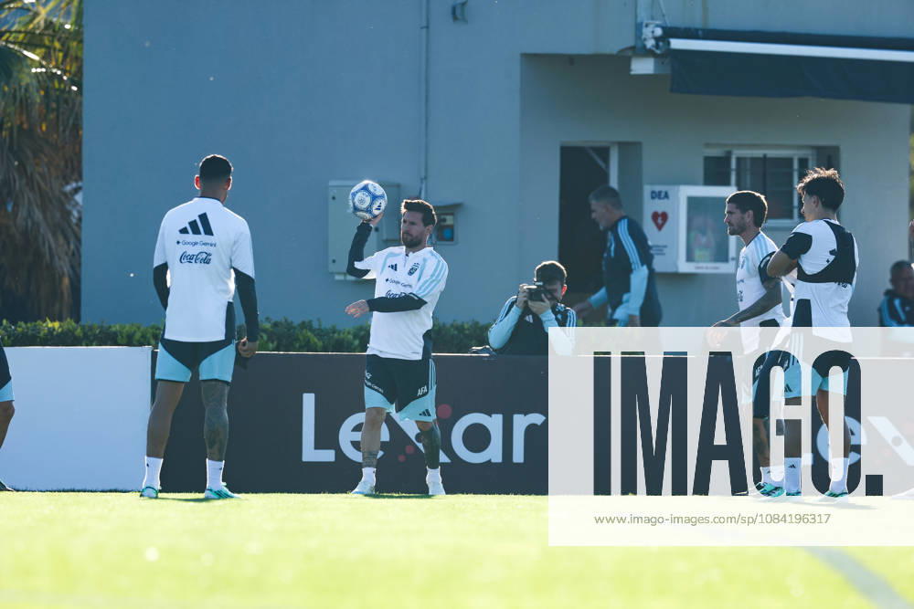 Argentina’s forward Lionel Messi takes part in a training session at the AFA (Argentine Football Association) training center in Ezeiza, Buenos Aires Province, on October 5, 2026, ahead of the upcoming friendly soccer matches against the Benin national team. Lionel Messi took part in the final training session of his professional career with the Argentine national team before his farewell match. Photo by Alejandro Pagni PHOTOxPHOTO