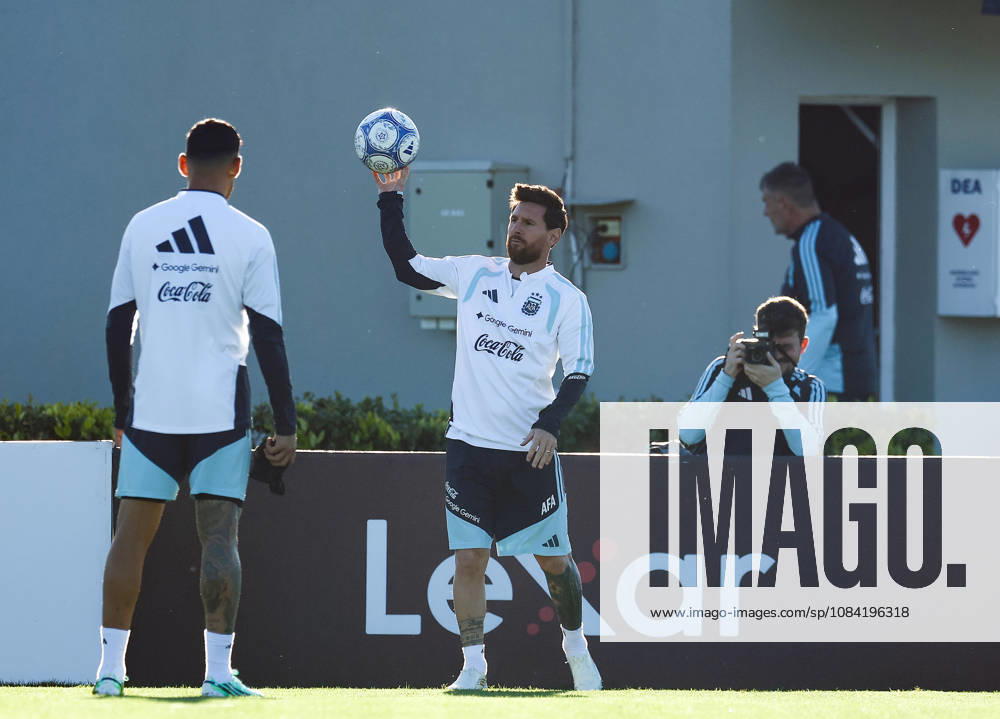 Argentina’s forward Lionel Messi takes part in a training session at the AFA (Argentine Football Association) training center in Ezeiza, Buenos Aires Province, on October 5, 2026, ahead of the upcoming friendly soccer matches against the Benin national team. Lionel Messi took part in the final training session of his professional career with the Argentine national team before his farewell match. Photo by Alejandro Pagni PHOTOxPHOTO