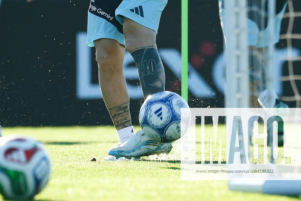 Argentina’s forward Lionel Messi takes part in a training session at the AFA (Argentine Football Association) training center in Ezeiza, Buenos Aires Province, on October 5, 2026, ahead of the upcoming friendly soccer matches against the Benin national team. Lionel Messi took part in the final training session of his professional career with the Argentine national team before his farewell match. Photo by Alejandro Pagni PHOTOxPHOTO EZEIZA ARGENTINA