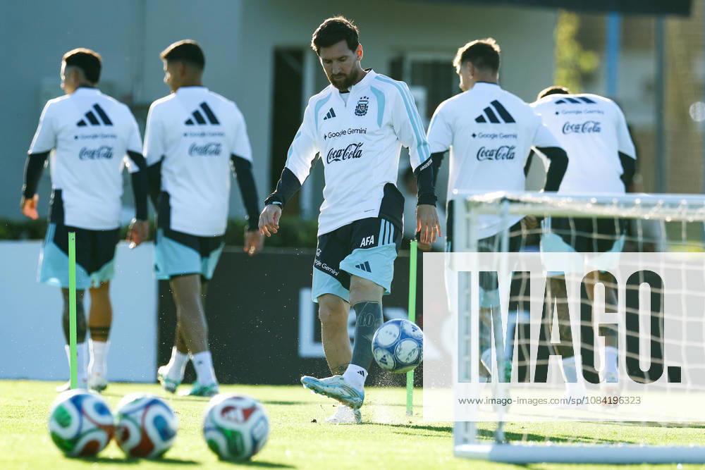 Argentina’s forward Lionel Messi takes part in a training session at the AFA (Argentine Football Association) training center in Ezeiza, Buenos Aires Province, on October 5, 2026, ahead of the upcoming friendly soccer matches against the Benin national team. Lionel Messi took part in the final training session of his professional career with the Argentine national team before his farewell match. Photo by Alejandro Pagni PHOTOxPHOTO EZEIZA ARGENTINA