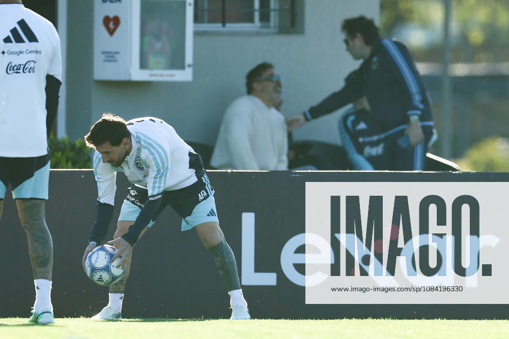 Argentina’s forward Lionel Messi takes part in a training session at the AFA (Argentine Football Association) training center in Ezeiza, Buenos Aires Province, on October 5, 2026, ahead of the upcoming friendly soccer matches against the Benin national team. Lionel Messi took part in the final training session of his professional career with the Argentine national team before his farewell match. Photo by Alejandro Pagni PHOTOxPHOTO