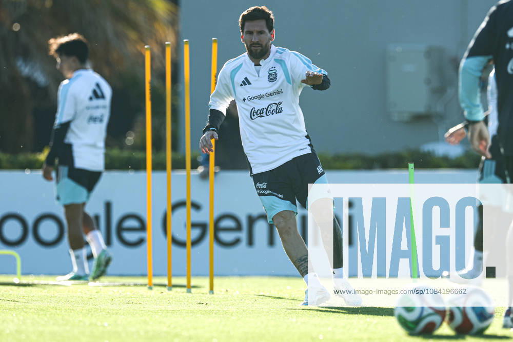 Argentina’s forward Lionel Messi takes part in a training session at the AFA (Argentine Football Association) training center in Ezeiza, Buenos Aires Province, on October 5, 2026, ahead of the upcoming friendly soccer matches against the Benin national team. Lionel Messi took part in the final training session of his professional career with the Argentine national team before his farewell match. Photo by Alejandro Pagni PHOTOxPHOTO