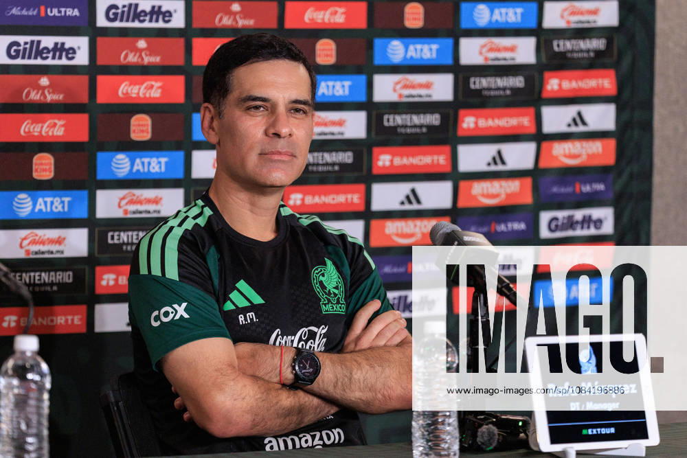 Head coach, Rafael Marquez of Mexico during a press conference, PK, Pressekonferenz on Monday, October 5, 2026 at BMO Stadium, in Los Angeles, California in preparation for an International Friendly, Länderspiel, Nationalmannschaft match against Chile on Tuesday October 6, 2026 at the Los Angeles Memorial Coliseum. JAVIER ROJAS PI Mexico Press Conference - ZUMAp124 20261005_zaa_p124_009