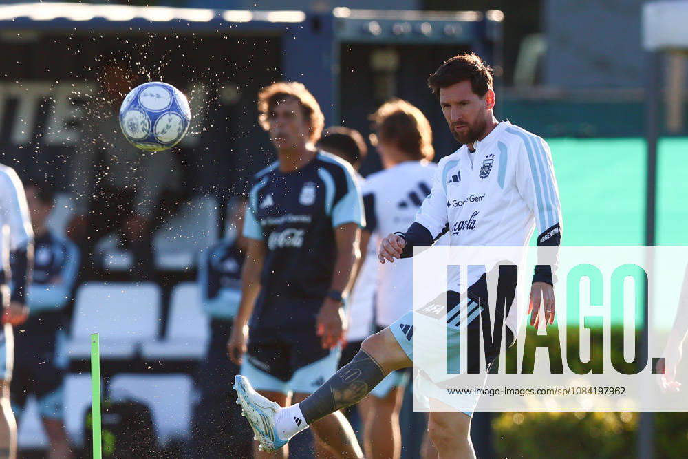 Argentina Training Session Argentina s Lionel Messi attends a training session at the Argentine Football Association (AFA) training complex in Ezeiza, on the outskirts of Buenos Aires, Argentina, on October 5, 2026, ahead of his final appearance for the national team, Nationalteam in a friendly against Benin. Buenos Aires Argentina