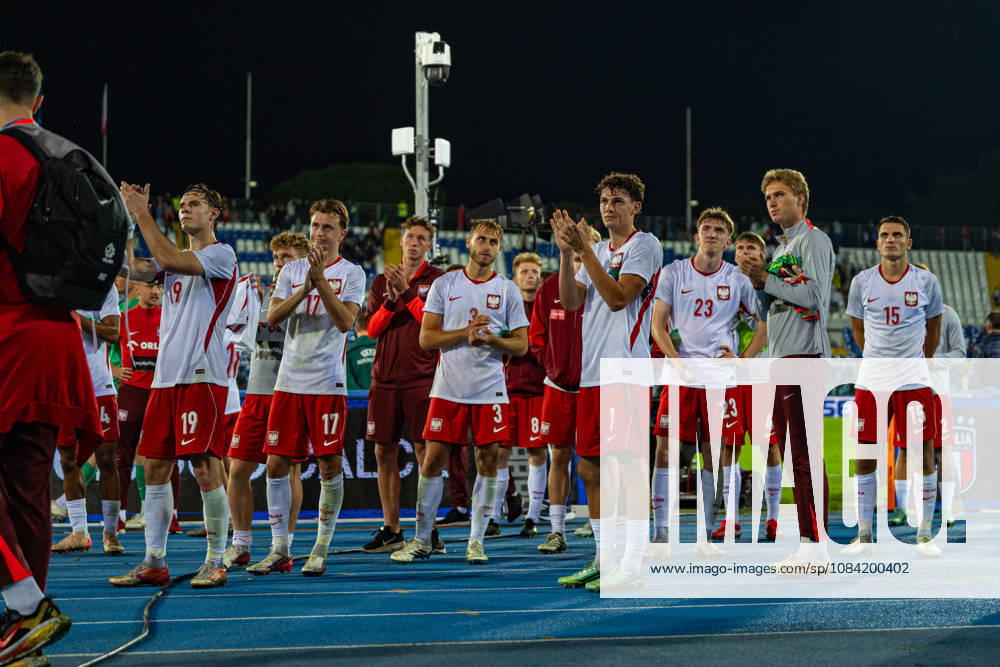 Polish Players seen during U21, U 21 U 21 U 21 U 21 2027 EURO Qualifying, EM, Europameisterschaft EM, Europameisterschaft EM, Europameisterschaft EM, Europameisterschaft game between national teams of Italy and Poland (Kazimierz Koper Ball Raw Images) Pescara Stadio Adriatico Italy