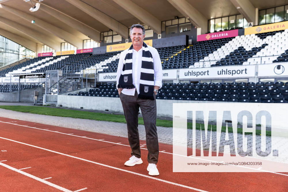Press Conference: SSV Ulm 1846 Soccer – Introduction of Alois Schwartz, Soccer, Southwest Regional League, Donaustadion Ulm, October 6, 2026—Alois Schwartz, SSV Ulm 1846 soccer coach and sporting director, at the Donaustadion Ulm press conference for the SSV Ulm 1846 soccer team’s introduction of Alois Schwartz, Soccer, Regionalliga Southwest, Donaustadion Ulm, October 26, 2006; Photo by Lucca Fundel, Ulm, Donaustadion, Baden-Württemberg, Germany