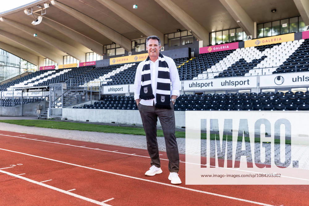 Press Conference: SSV Ulm 1846 Soccer – Introduction of Alois Schwartz, Soccer, Southwest Regional League, Donaustadion Ulm, October 6, 2026—Alois Schwartz, SSV Ulm 1846 soccer coach and sporting director, at the Donaustadion Ulm press conference for the SSV Ulm 1846 soccer team’s introduction of Alois Schwartz, Soccer, Regionalliga Southwest, Donaustadion Ulm, October 26, 2006; Photo by Lucca Fundel, Ulm, Donaustadion, Baden-Württemberg, Germany