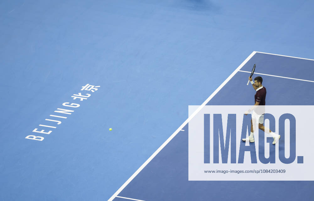 (261006) -- BEIJING, Oct. 6, 2026 -- Novak Djokovic of Serbia waves to spectators during the men s singles final match against Alex de Minaur of Australia at 2026 China Open tennis tournament in Beijing, China, Oct. 6, 2026. ) (SP)CHINA-BEIJING-TENNIS-CHINA OPEN-MEN S SINGLES-FINAL(CN) BaixXuefei