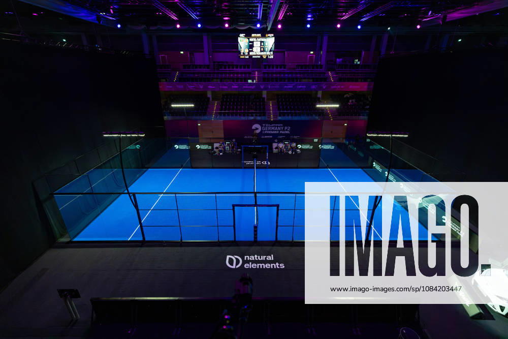 DÜSSELDORF, GERMANY - 6 OCTOBER 2026: Image shows a feature of Center Court during CUPRA Germany Premier Padel P2 2026 Day 3 at CASTELLO Düsseldorf on 6 10 2026 in Düsseldorf, Germany. Germany
