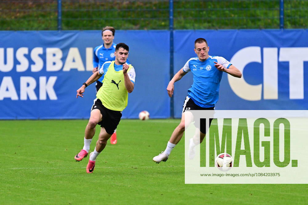 Soccer, Men s, 2nd Division Bundesliga, 2026–2027 Season, Holstein Kiel Practice, KSV Guillermo Balzi vs. Ivan Nekic Kiel, near Holstein Stadium Projensdorf, Training Center, Northern Schleswig-Holstein, Germany