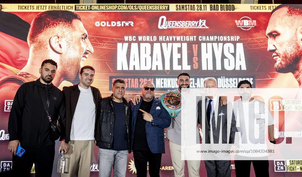 Düsseldorf, Germany, Oct. 6, 2026 Team Agit Kabayel Press Conference: Agit Kabayel (GER) vs. Nelson Hysa (ALB)