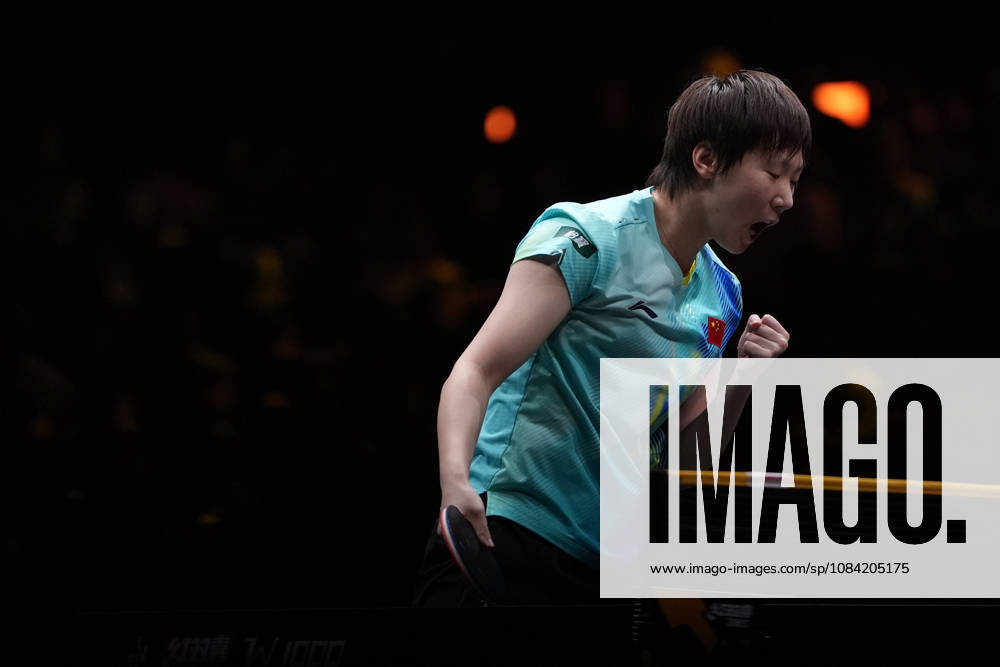 (261006) -- BEIJING, Oct. 6, 2026 -- Wang Manyu of China celebrates a score during the women s singles round of 32 match against Manika Batra of India at 2025 World Table tennis, Tischtennis (WTT) China Smash in Beijing, China, Oct. 6, 2026. ) (SP)CHINA-BEIJING-TABLE TENNIS-WTT-CHINA SMASH-WOMEN S SINGLES (CN) XiexHan