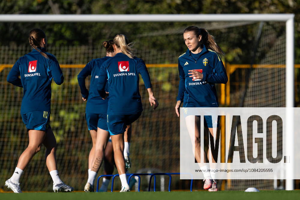 Beata Olsson of the Swedish women’s national soccer team during a training session on October 6, 2026 in Stockholm. Photo by Emma Wallskog, BILDBYRAN, code EW EW0714: soccer, football, fotball, World Cup qualifiers, FIFA Women’s World Cup qualifier, training, Sweden, women’s team, bbeng