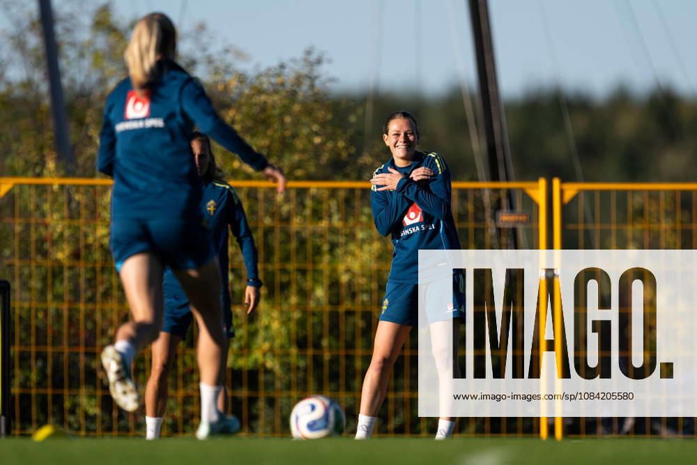Sofia Reidy of the Swedish women’s national soccer team during a training session on October 6, 2026 in Stockholm. Photo by Emma Wallskog, BILDBYRAN, code EW EW0714: soccer, football, fotball, World Cup qualifiers, FIFA Women’s World Cup qualifier, training, Sweden, women’s soccer, BBENG