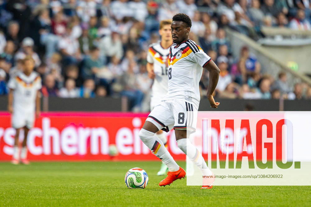 Noel Aseko Germany U21, 08 am Ball GER, Germany GER vs. Georgia GEO, Soccer, UEFA U21 European Championship Qualifiers, Group F, Matchday 13, 2026–2027 Season, October 6, 2026 GER, Germany GER vs. Georgia GEO, Soccer, UEFA U21 European Championship Qualifiers, Group F, Matchday 13, 2026–2027 season, October 6, 2026, Bielefeld