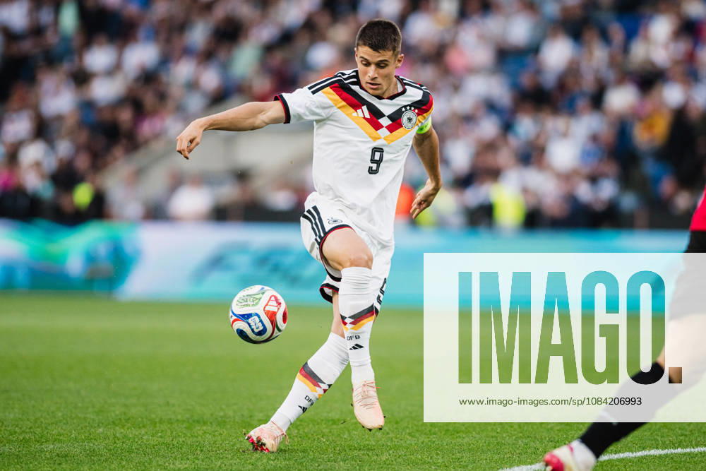 U-21 European Championship Qualifier: Germany vs. Georgia, October 6, 2026; Nicolò Tresoldi; Germany; 9; Soccer; U-21 European Championship Qualifiers; Matchday 10: Germany vs. Georgia on October 6, 2026; Bielefeld DFB REGULATIONS PROHIBIT ANY USE OF PHOTOGRAPHS AS IMAGE SEQUENCES AND OR QUASI-VIDEO