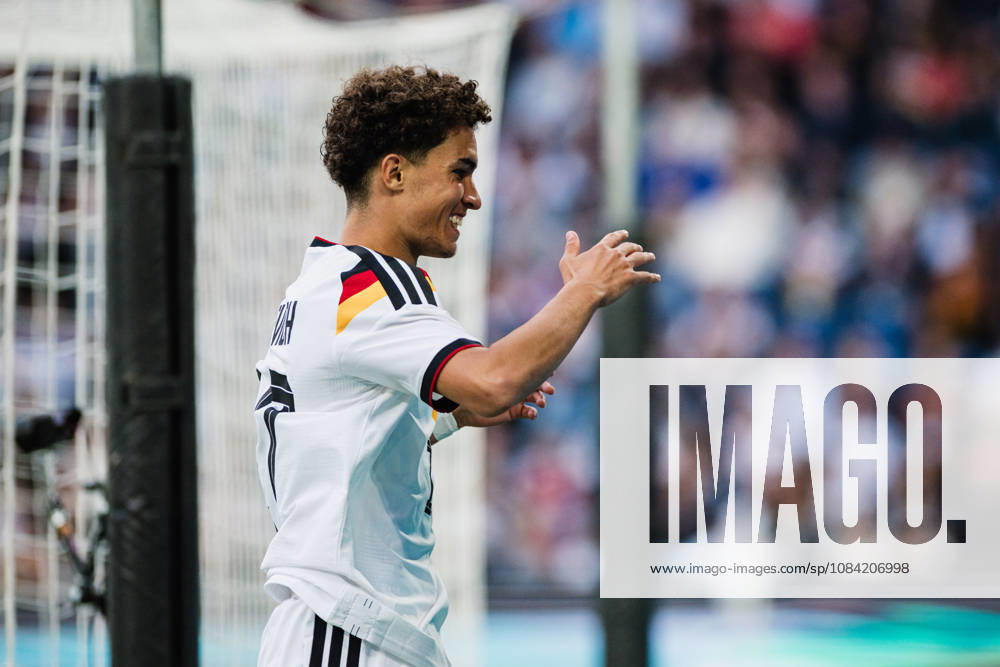 U-21 European Championship Qualifier: Germany vs. Georgia, October 6, 2026; Noah Darvich, Germany, 17; Soccer; U-21 European Championship Qualifier; Matchday 10: Germany vs. Georgia on October 6, 2026; Bielefeld DFB REGULATIONS PROHIBIT ANY USE OF PHOTOGRAPHS AS IMAGE SEQUENCES AND OR QUASI-VIDEO