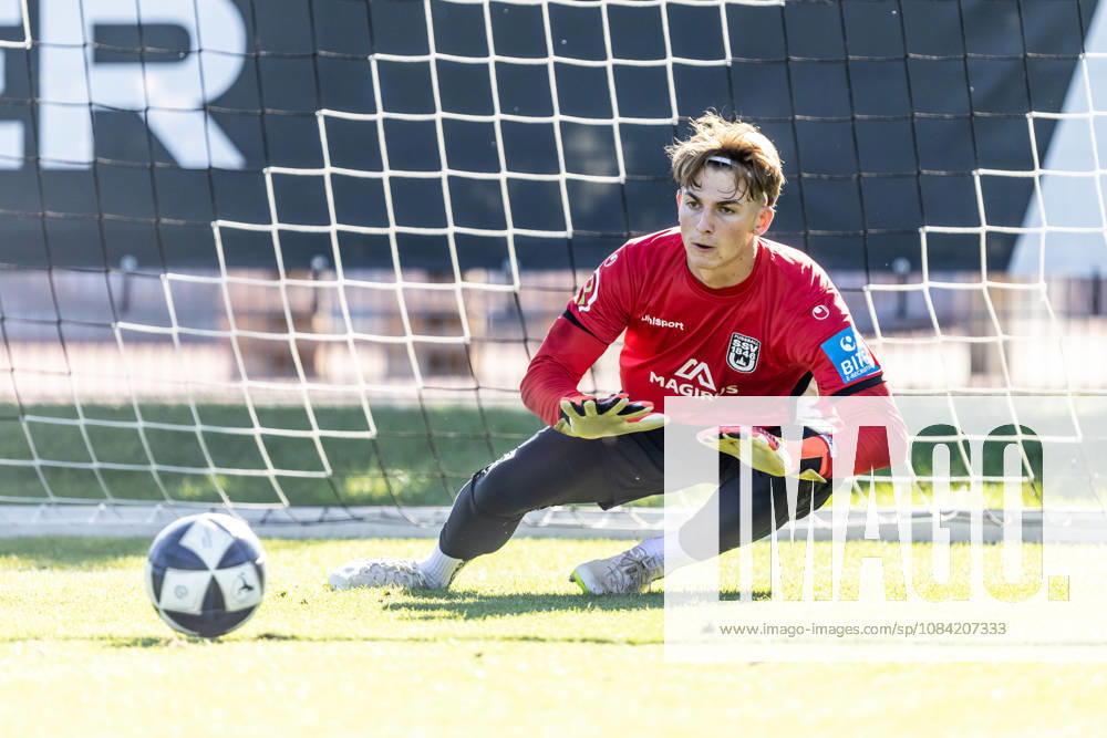 SSV Ulm 1846 Soccer Practice with Alois Schwartz, Soccer, Southwest Regional League, Ulm Training Field, October 6, 2026; U19 player, goalkeeper Nico Pop, SSV Ulm 1846 soccer during training with the Regional League team; SSV Ulm 1846 soccer training with Alois Schwartz, Soccer, Southwest Regional League, Ulm Training Field, October 6, 2026; Photo by Lucca Fundel; Ulm Training Field, Baden-Württemberg, Germany