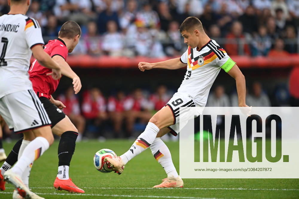 Nicolo TRESOLDI GER Action, Tackle, International Soccer Match, U21, European Championship Qualifiers, Germany vs. Georgia on October 6, 2026, Schüco Arena, Bielefeld, Â