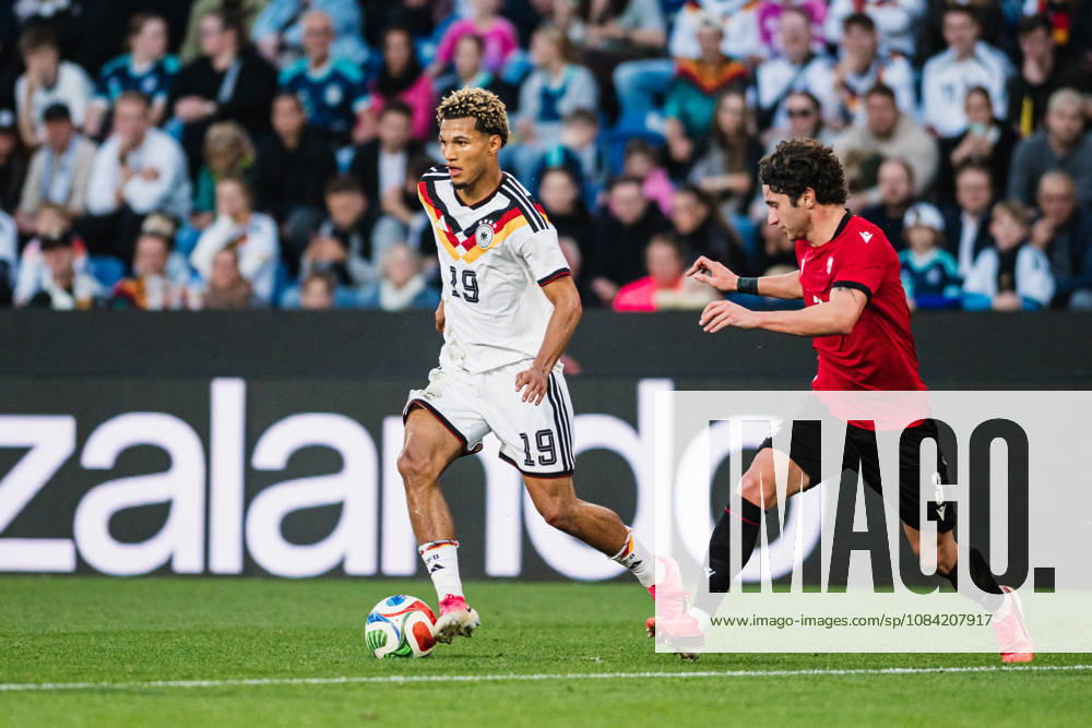 U-21 European Championship Qualifier: Germany vs. Georgia, October 6, 2026, Paris Brunner, Germany, 19 in action, soccer, U-21 European Championship Qualifier, Matchday 10: Germany vs. Georgia on October 6, 2026, Bielefeld DFB REGULATIONS PROHIBIT ANY USE OF PHOTOGRAPHS AS IMAGE SEQUENCES AND OR QUASI-VIDEO