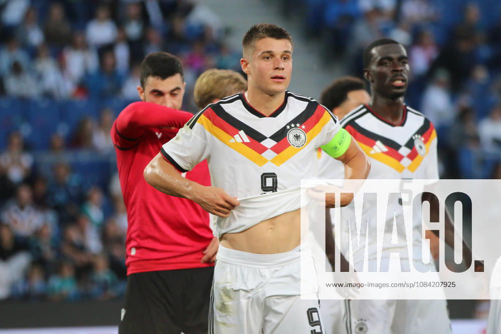 Men s Soccer 2026–2027 UEFA U-21 European Championship Qualifiers Matchday 12 Germany vs. Georgia SchücoArena, Bielefeld Nicolo Tresoldi Germany, 9, white Bielefeld, North Rhine-Westphalia, Germany