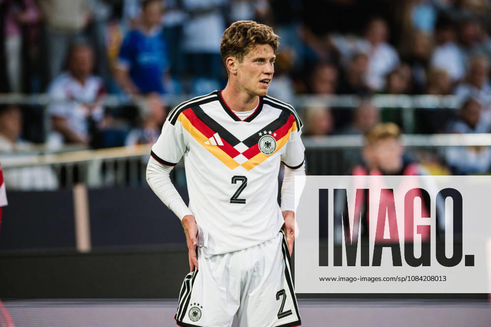 U-21 European Championship Qualifier: Germany vs. Georgia, October 6, 2026; Elias Baum, Germany; Soccer; U-21 European Championship Qualifier; Matchday 10: Germany vs. Georgia on October 6, 2026; Bielefeld DFB REGULATIONS PROHIBIT ANY USE OF PHOTOGRAPHS AS IMAGE SEQUENCES AND OR QUASI-VIDEO