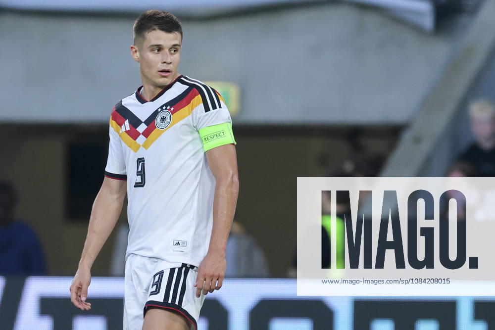 Nicolo Tresoldi of Germany watches the UEFA Under-21 EURO qualifier between Germany U21 and Georgia U21 at Almstadion on October 6, 2026, in Bielefeld, Germany. Photo by Marco Steinbrenner, DeFodi Images