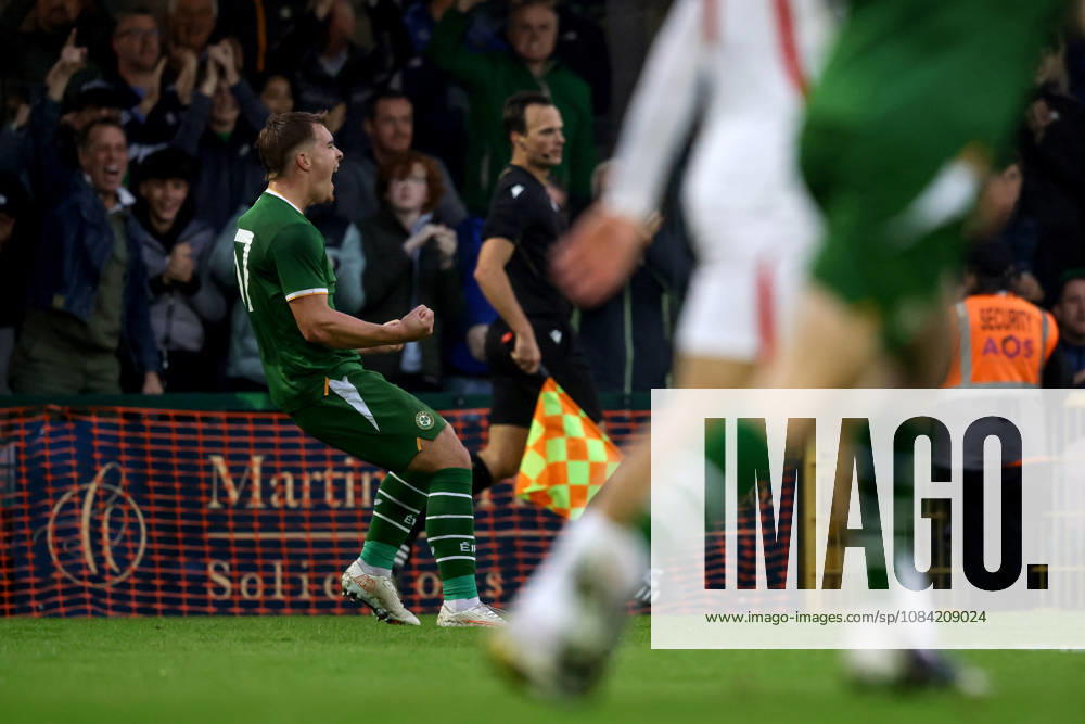 2027 UEFA Under 21 European Qualifier, Munster FA Turner s Cross, Cork 6 10 2026 Republic of Ireland vs England Ireland s Tommy Lonergan celebrates after he scores his sides 1st goal of the match Tommy Lonergan celebrates after he scores his sides 1st goal of the match 6 10 2026