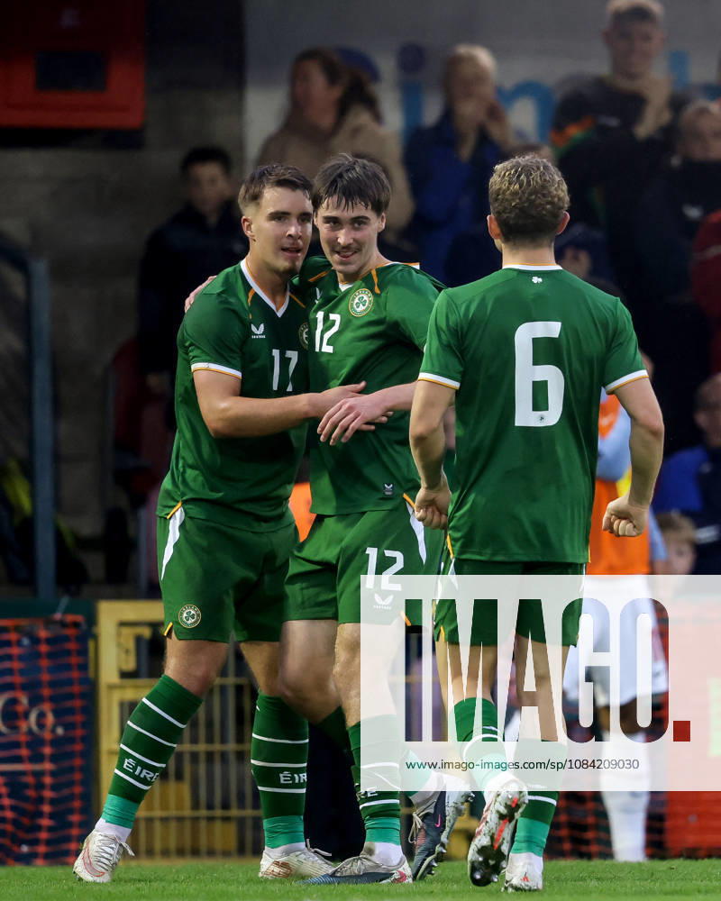 2027 UEFA Under 21 European Qualifier, Munster FA Turner s Cross, Cork 6 10 2026 Republic of Ireland vs England Ireland s Tommy Lonergan celebrates with Cathal McCarthy and Jacob Devaney after he scores his sides 1st goal of the match Tommy Lonergan celebrates with Cathal McCarthy and Jacob Devaney after he scores his sides 1st goal of the match 6 10 2026