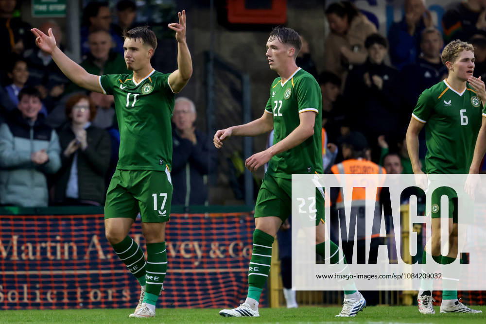 2027 UEFA Under 21 European Qualifier, Munster FA Turner s Cross, Cork 6 10 2026 Republic of Ireland vs England Ireland s Tommy Lonergan celebrates with Oisin Gallagher after he scores his sides 1st goal of the match Tommy Lonergan celebrates with Oisin Gallagher after he scores his sides 1st goal of the match 6 10 2026