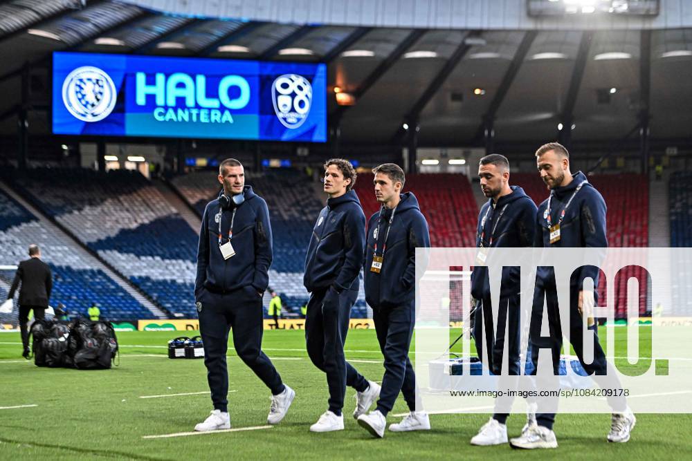 Scotland v Slovenia UEFA Nations League Players of Slovenia arrive during the UEFA Nations League match at Barclays Hampden, Glasgow 06 10 2026 UK Newspapers OUT