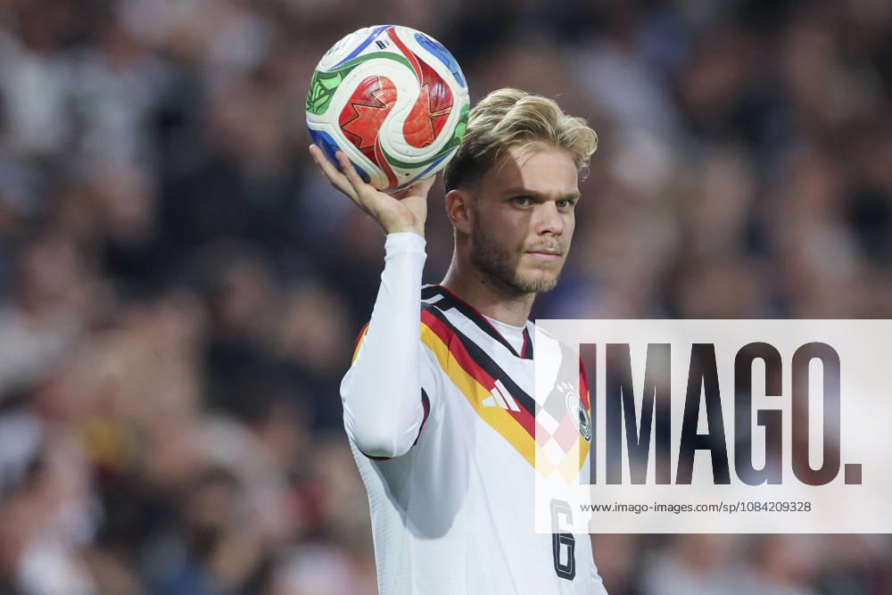 Leandro Morgalla of Germany controls the ball during the UEFA Under-21 EURO qualifier between Germany U21 and Georgia U21 at Almstadion on October 6, 2026, in Bielefeld, Germany. Photo by Marco Steinbrenner, DeFodi Images