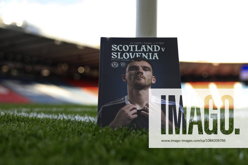 6th October 2026; Hampden Park, Glasgow, Scotland; UEFA Nations League Football, Scotland versus Slovenia; The match programme for Scotland v Slovenia DavidxYoung