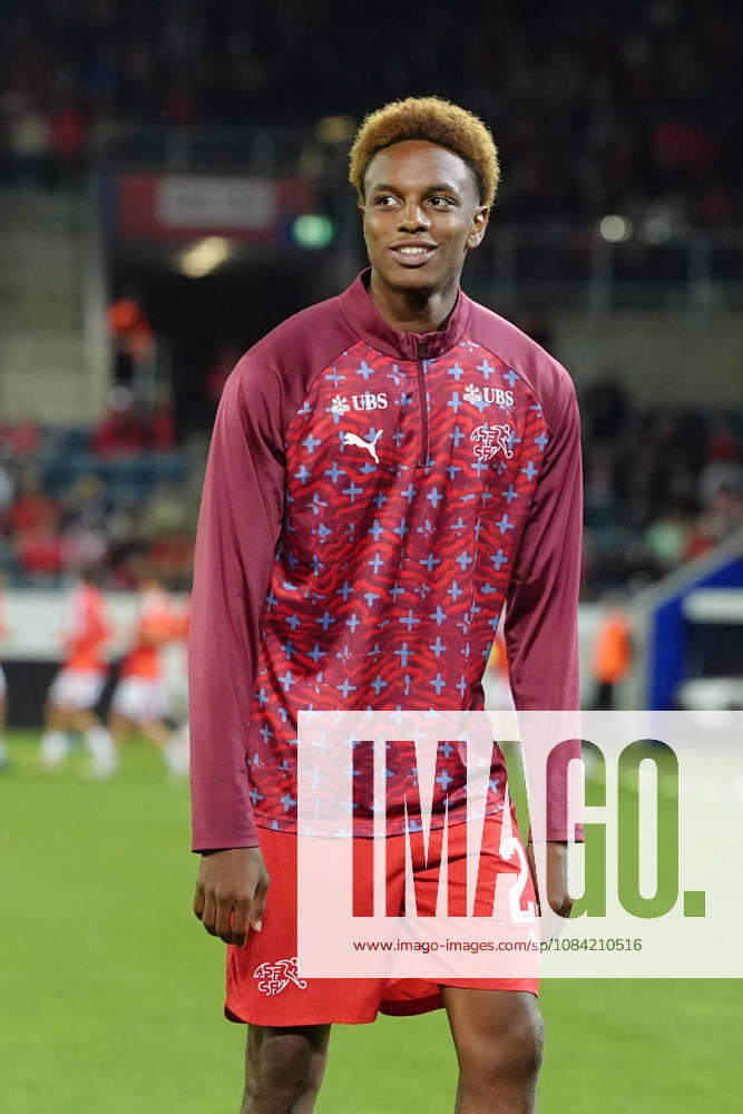 Alvyn Antonio Sanches (23 SUI) before the UEFA Nations League match between Switzerland and North Macedonia at thermoplan arena on October 06, 2026 in Luzern, Switzerland.