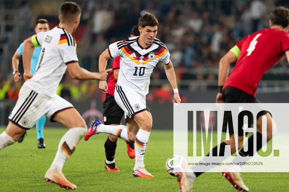 GER, Germany U21 vs. Georgia U21 Mert Kömür, Germany U21, 10 individual plays, full-body, ball at his feet, Bielefeld, SchücoArena, Bielefeld, Germany