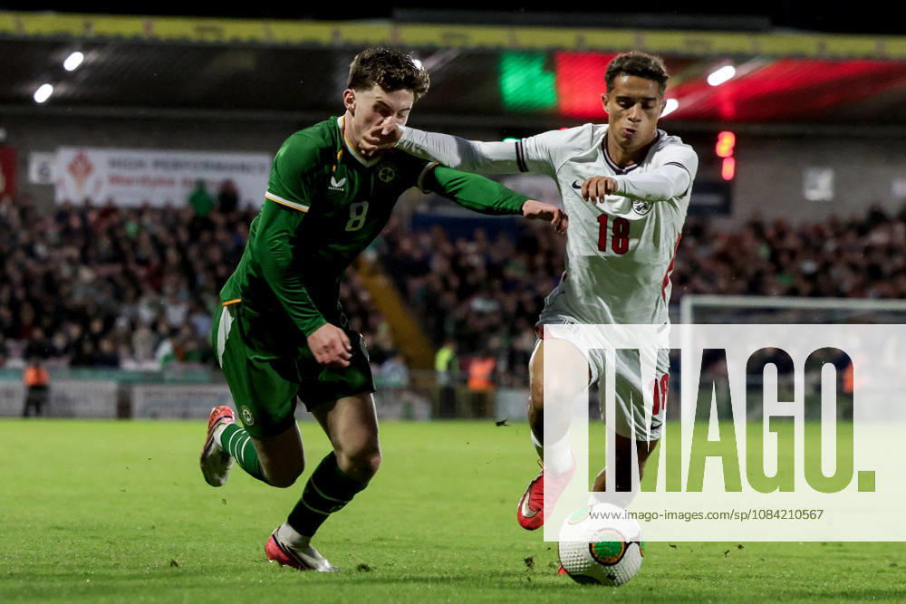2027 UEFA Under 21 European Qualifier, Munster FA Turner s Cross, Cork 6 10 2026 Republic of Ireland vs England Ireland s Jamie Mullins in action with England s Josh King Jamie Mullins in action with Josh King 6 10 2026
