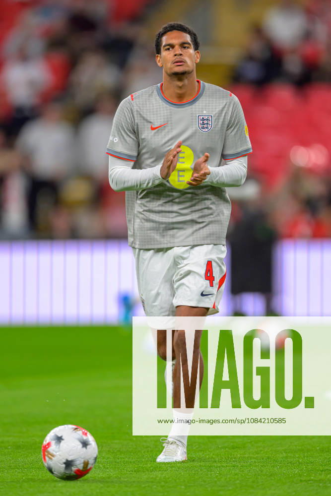 LONDON, ENGLAND OCTOBER 06 - Jarell Quansah of England during pre game warm up before the UEFA Nations League game between England and Czechia at Wembley Stadium on October 06, 2026 in London, England. (Photo by Keeran Marquis Sports Press Photo)