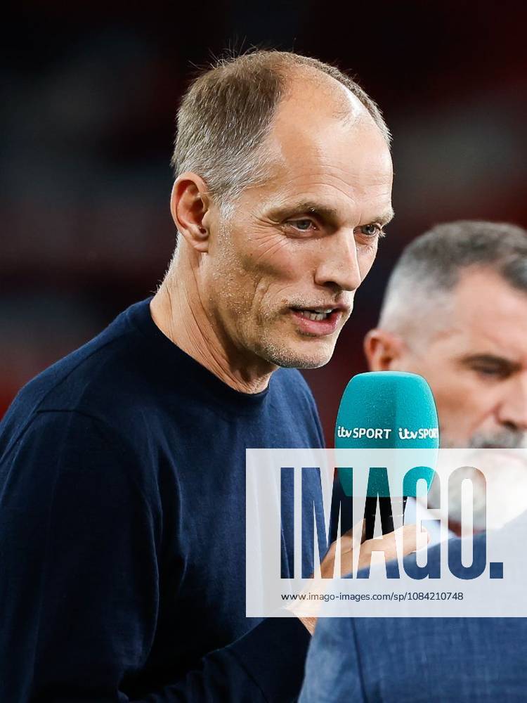 England Head Coach Thomas Tuchel speaks with the ITV panel England v Czechia, UEFA Nations League, Football, Wembley Stadium, London, UK - 06 Oct 2026London Wembley Stadium United Kingdom