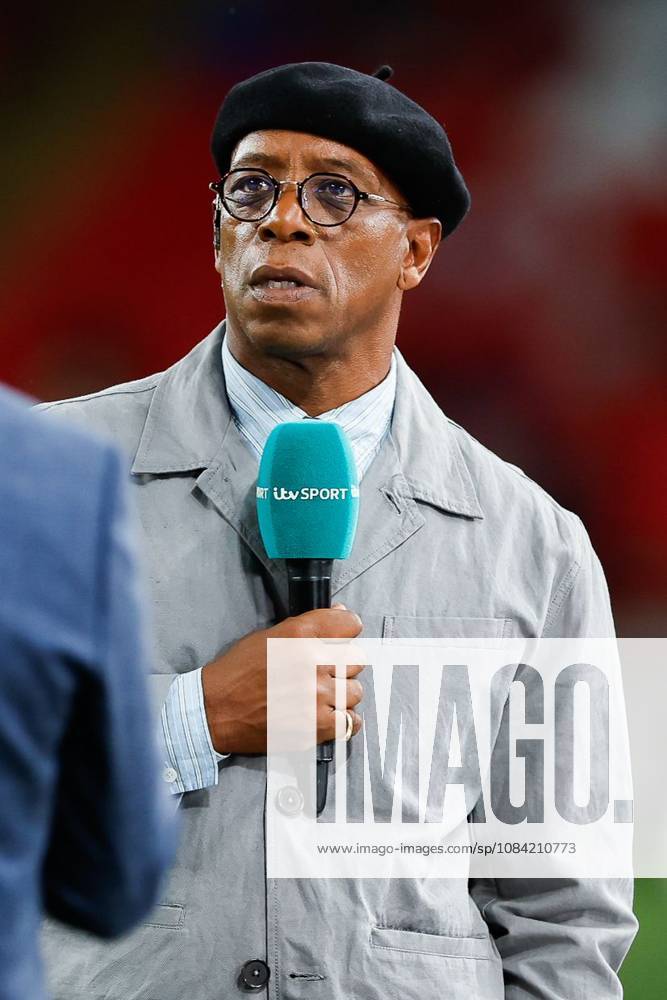 Pundit Ian Wright speaks with England Head Coach Thomas Tuchel on the ITV panel England v Czechia, UEFA Nations League, Football, Wembley Stadium, London, UK - 06 Oct 2026London Wembley Stadium United Kingdom